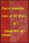 [Gutenberg 58199] • Index of the Project Gutenberg Works of Charlotte M. Yonge